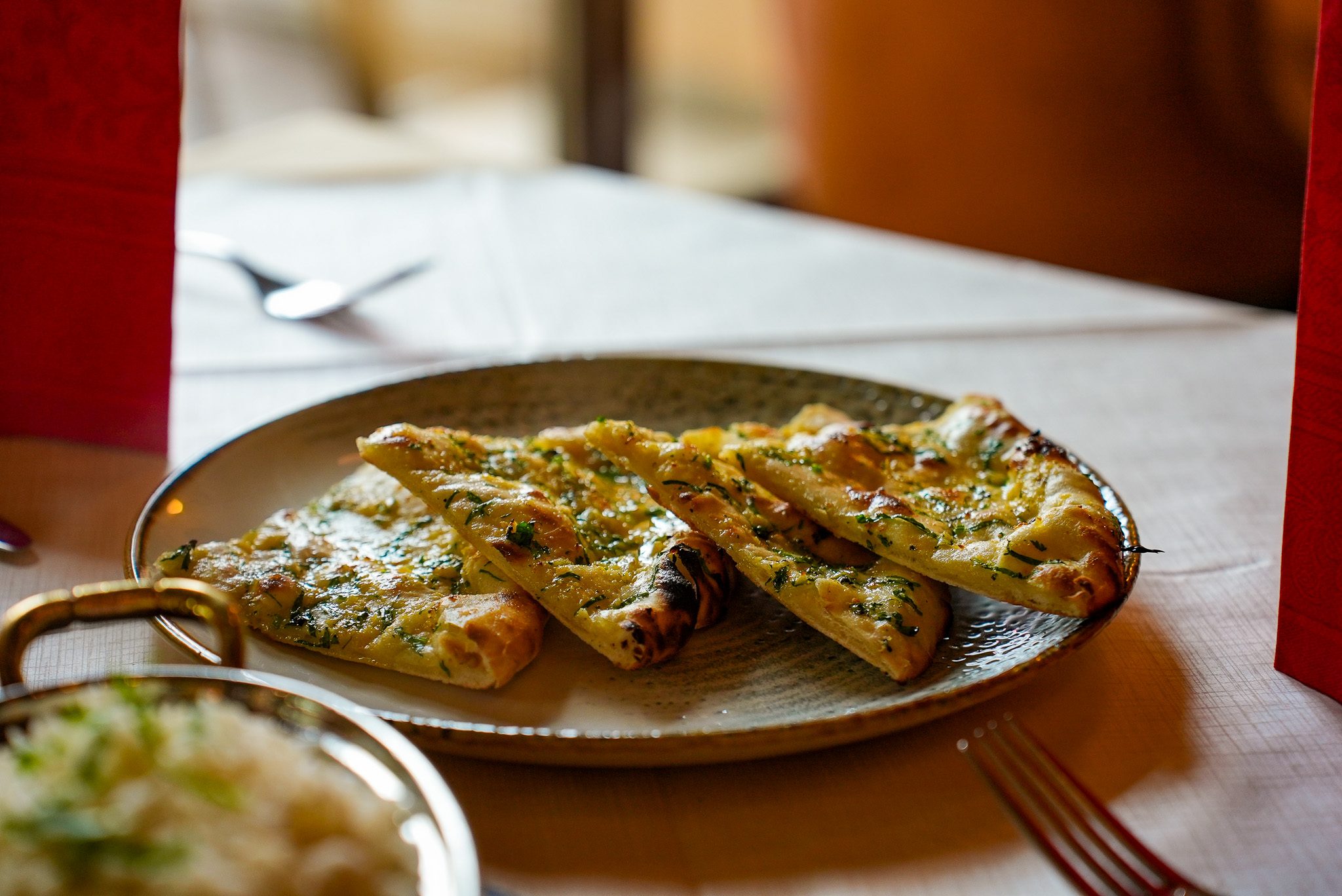 Garlic Naan aus dem Tandoor